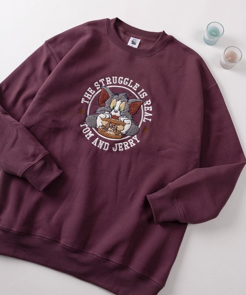 トレーナー スウェット 「71」「TOM＆JERRY/トムとジェリー」サガラ