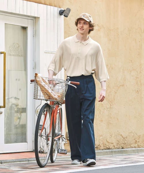 「EMMA CLOTHES」 半袖ニット M アイボリー メンズ_画像4