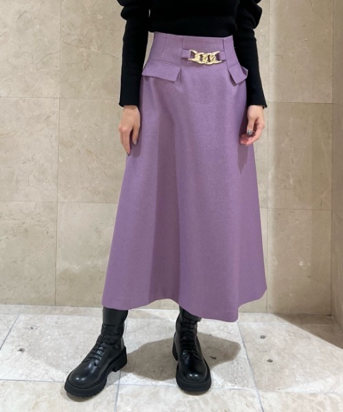 「CELFORD」 フレアスカート 36 ブラック レディース_画像2