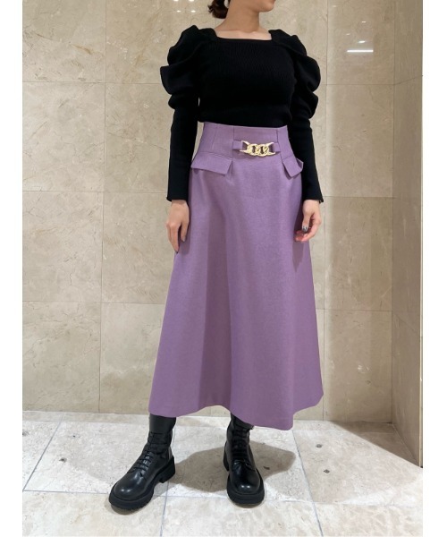 「CELFORD」 フレアスカート 36 ブラック レディース_画像5