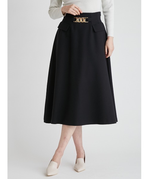 「CELFORD」 フレアスカート 36 ブラック レディース_画像6