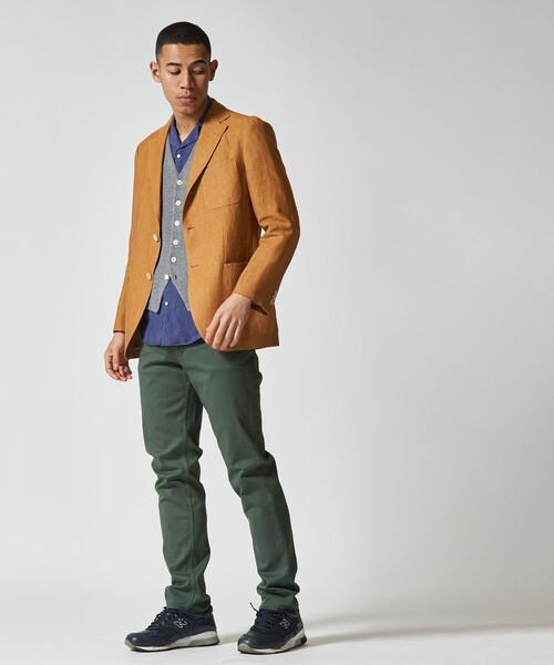 極美品 J.PRESS 23SS リネンキャブリック ジャケット XL ネイビー KING SIZE】【MECHANICAL】【セットアップ対応 / 超軽量 / 清涼感