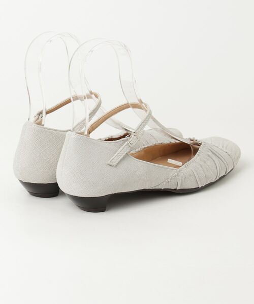 「neue diffusion」 フラットパンプス 24.5cm ホワイト レディース_画像2