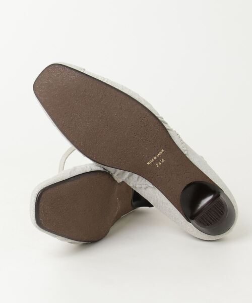 「neue diffusion」 フラットパンプス 24.5cm ホワイト レディース_画像3