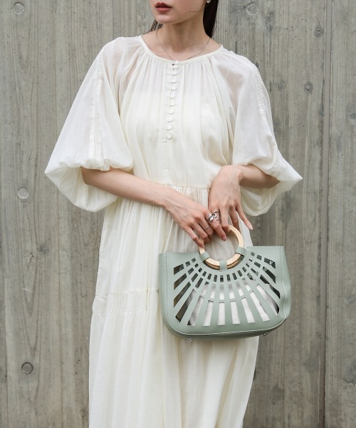 「Bab」 半袖ワンピース M ブルー レディース_画像2