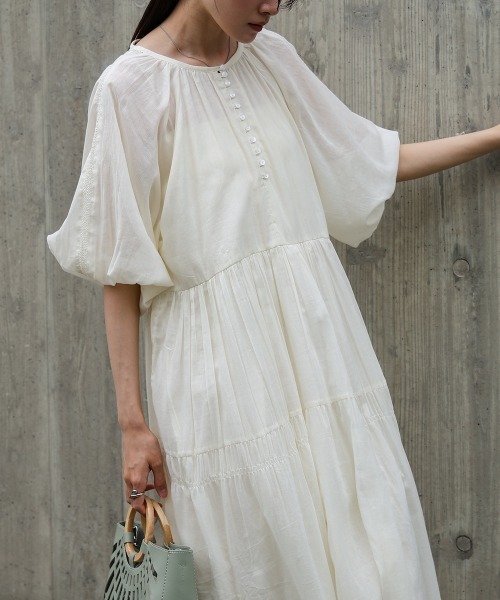 「Bab」 半袖ワンピース M ブルー レディース_画像5