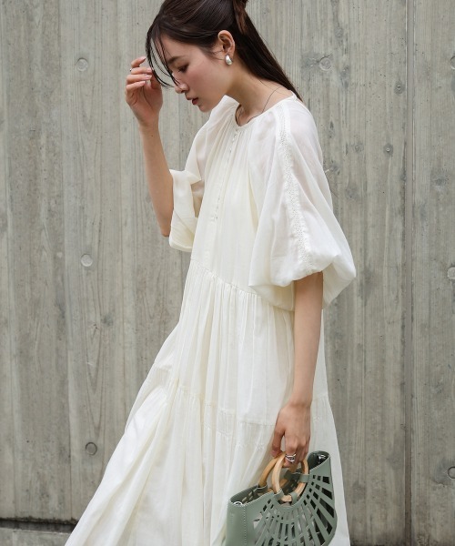 「Bab」 半袖ワンピース M ブルー レディース_画像7