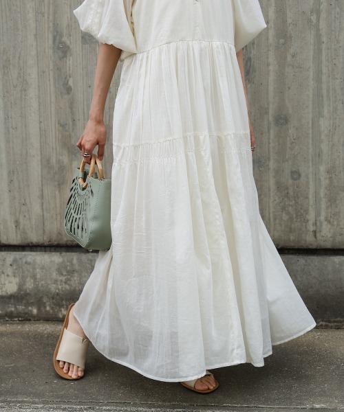 「Bab」 半袖ワンピース M ブルー レディース_画像8