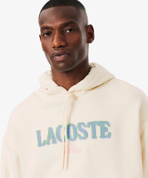 LACOSTE（ラコステ） パーカー シャギーブランドネームロゴスウェット