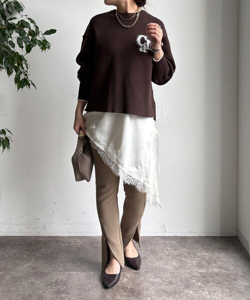 DouDou（ドゥドゥ） ニット セーター 「新色追加/WEB限定」フェザー