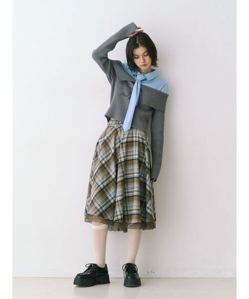 jouetie（ジュエティ） スカート 入学式 卒業式 パターンベルトフレア
