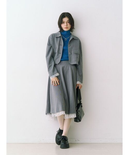 jouetie（ジュエティ） スカート 入学式 卒業式 パターンベルトフレア