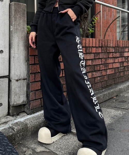 KsG パンツ マルチレタリングスウェットパンツ レディース メンズ