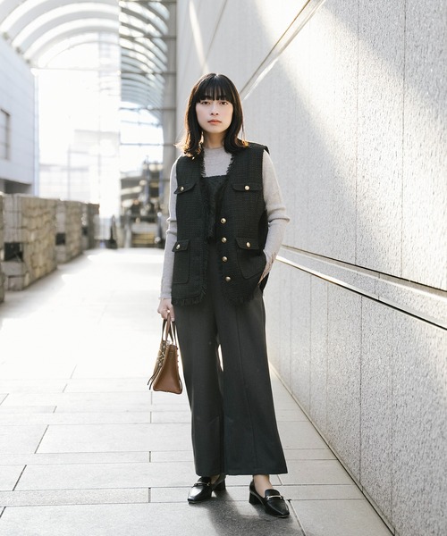 Sirin ベスト ジレ 「人気インフルエンサー cahoさんコラボ」 ファニー