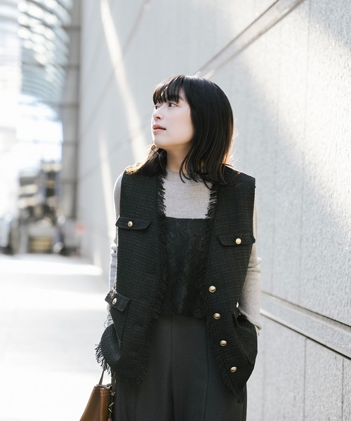 Sirin ベスト ジレ 「人気インフルエンサー cahoさんコラボ」 ファニー
