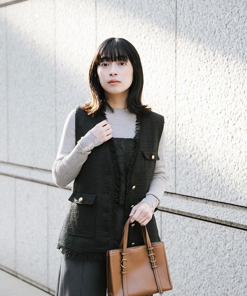 Sirin ベスト ジレ 「人気インフルエンサー cahoさんコラボ」 ファニー