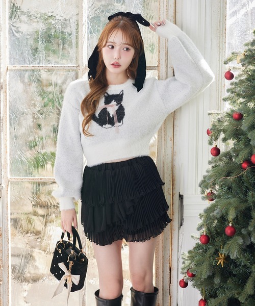 one after another NICE CLAUP ニット セーター アソートシャギー