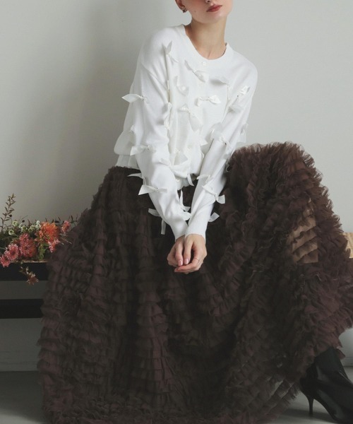 MERAKI ロング スカート ボリュームチュールロングスカート : ZOZOTOWN MERAKI ロング スカート ボリュームチュールロングスカート : ZOZOTOWN