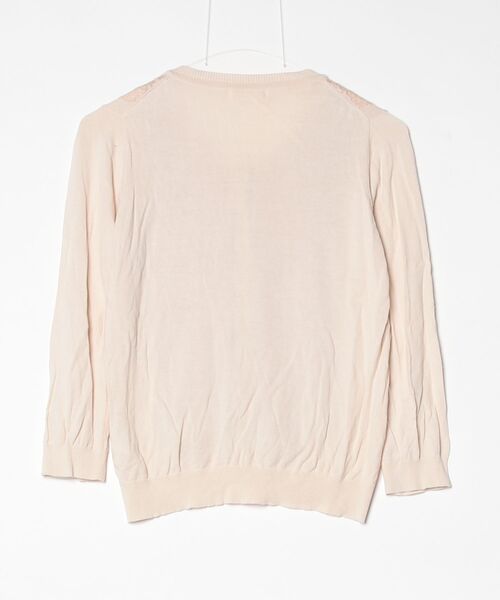 「d'un a dix」 ニットカーディガン 38 ベージュ レディース_画像2