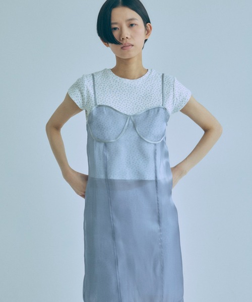 ドレス Sheer Layered Bustier Dress_3
