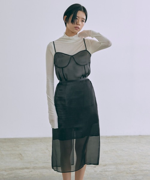 ドレス Sheer Layered Bustier Dress_2