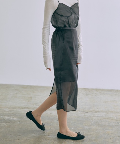 ドレス Sheer Layered Bustier Dress_14