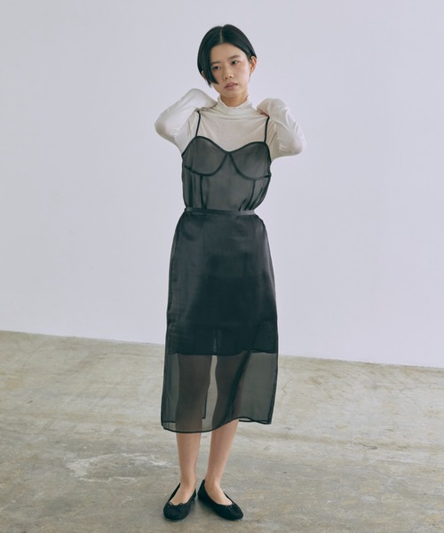 ドレス Sheer Layered Bustier Dress_16