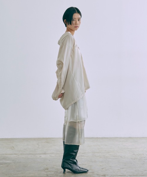 ドレス Sheer Layered Bustier Dress_10