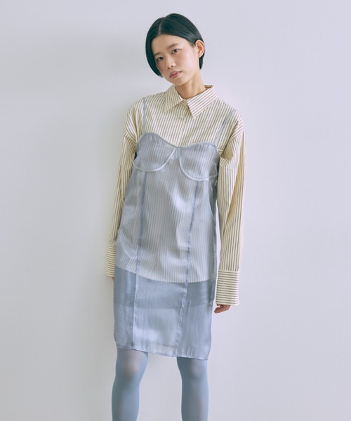 ドレス Sheer Layered Bustier Dress_22