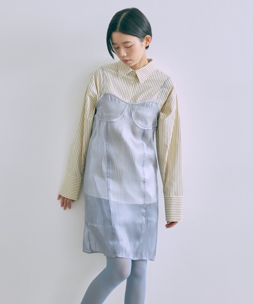 ドレス Sheer Layered Bustier Dress_23