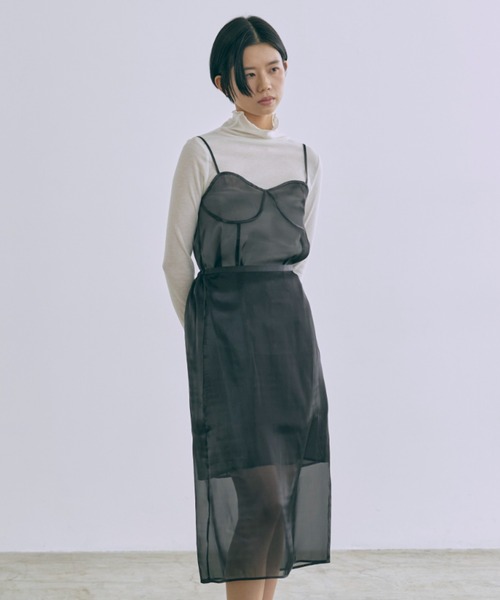 ドレス Sheer Layered Bustier Dress_17