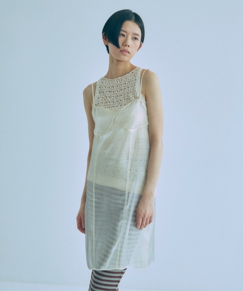 ドレス Sheer Layered Bustier Dress_4