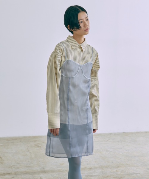 ドレス Sheer Layered Bustier Dress_19
