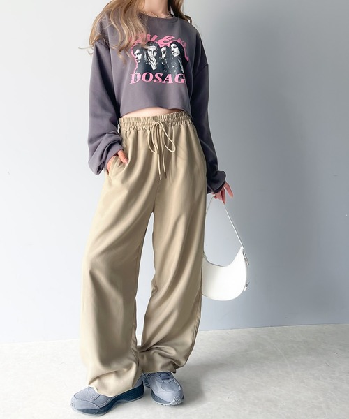 「Java」 イージーパンツ MEDIUM ネイビー レディース_画像9