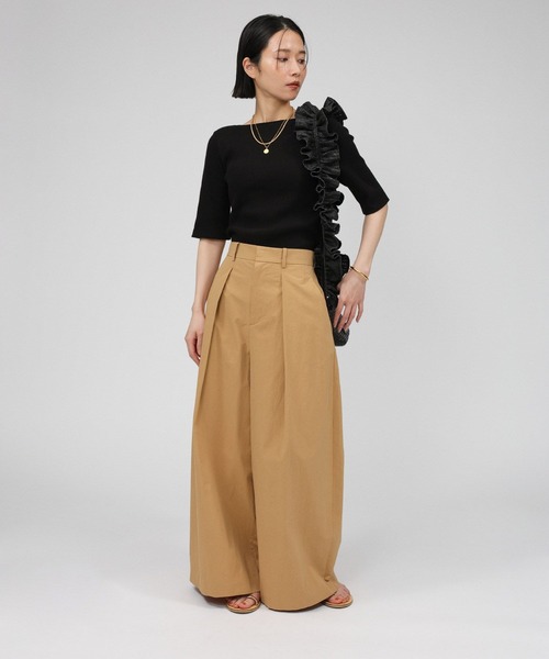 「BABYLONE」 パンツ 36inch ブラック レディース_画像6