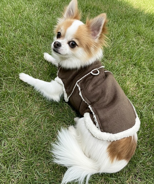 犬 服 「yield select」ペット服 ペットウェア リードフック付きボア