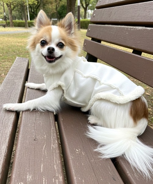 犬 服 「yield select」ペット服 ペットウェア リードフック付きボア