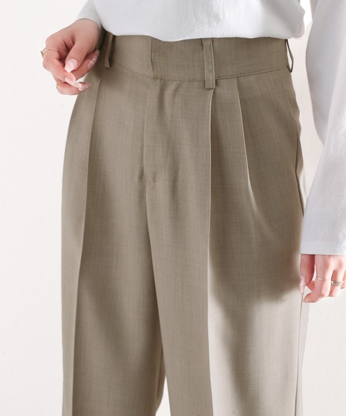 「RIRIYANO」 スラックス LARGE モカ レディース_画像5