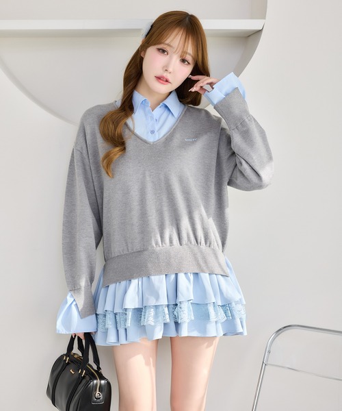 one after another NICE CLAUP ワンピース ドッキングミニワンピース