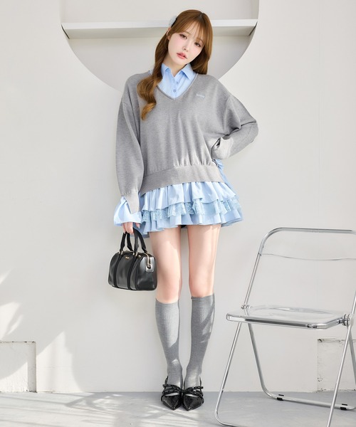 one after another NICE CLAUP ワンピース ドッキングミニワンピース