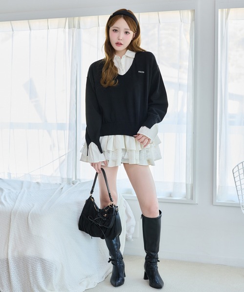 one after another NICE CLAUP ワンピース ドッキングミニワンピース