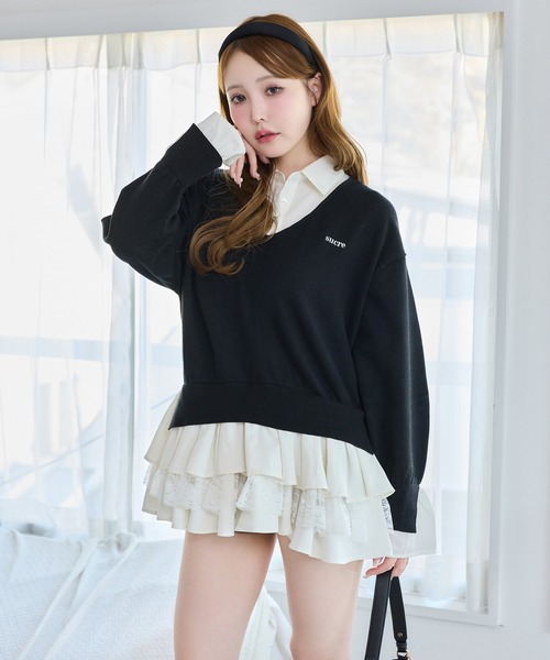 one after another NICE CLAUP ワンピース ドッキングミニワンピース