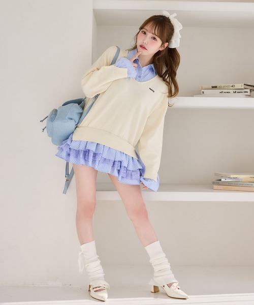 one after another NICE CLAUP ワンピース ドッキングミニワンピース