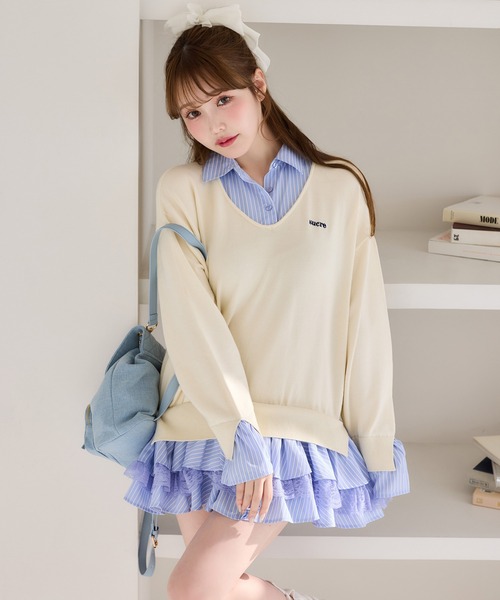 ナイスクラップ ドッキングミニワンピース one after another NICE CLAUP ワンピース ドッキングミニワンピース