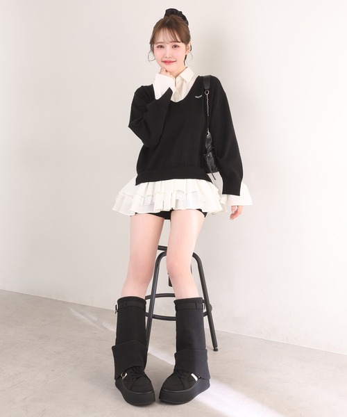 one after another NICE CLAUP ワンピース ドッキングミニワンピース