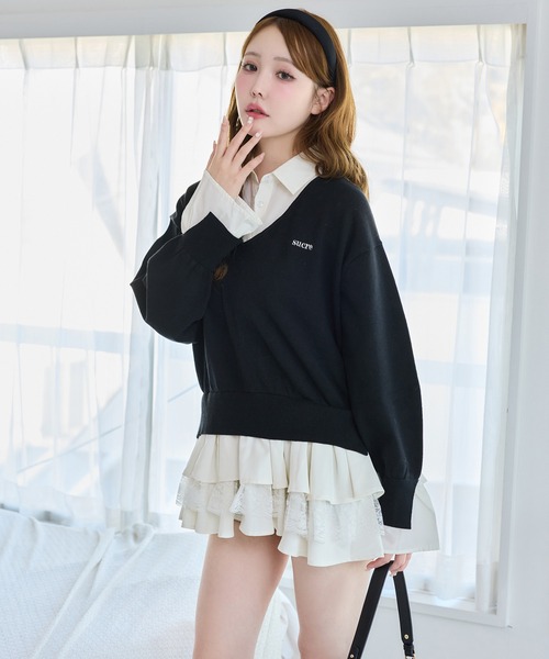 one after another NICE CLAUP ワンピース ドッキングミニワンピース