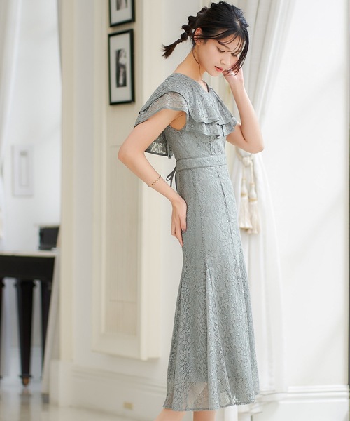 「niana」 ノースリーブワンピース M ブラック レディースの画像