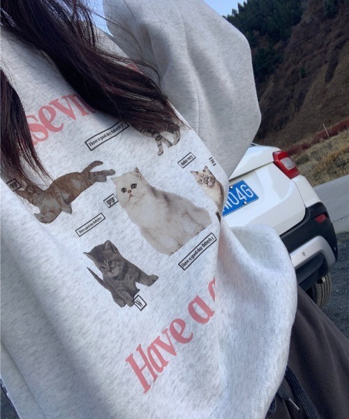 「almo」 スウェットカットソー FREE アイボリー レディース_画像5