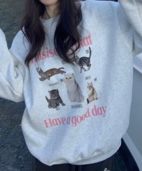 「almo」 スウェットカットソー FREE アイボリー レディース_画像9