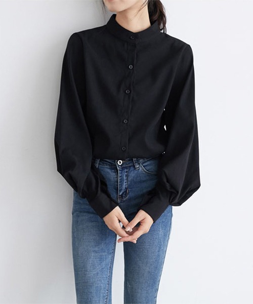 「aimoha」 長袖ブラウス X-LARGE ブラック レディース_画像5